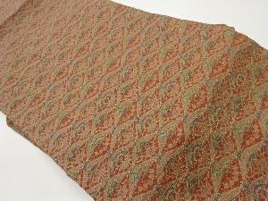 鶴に松笹・桐模様織出し名古屋帯